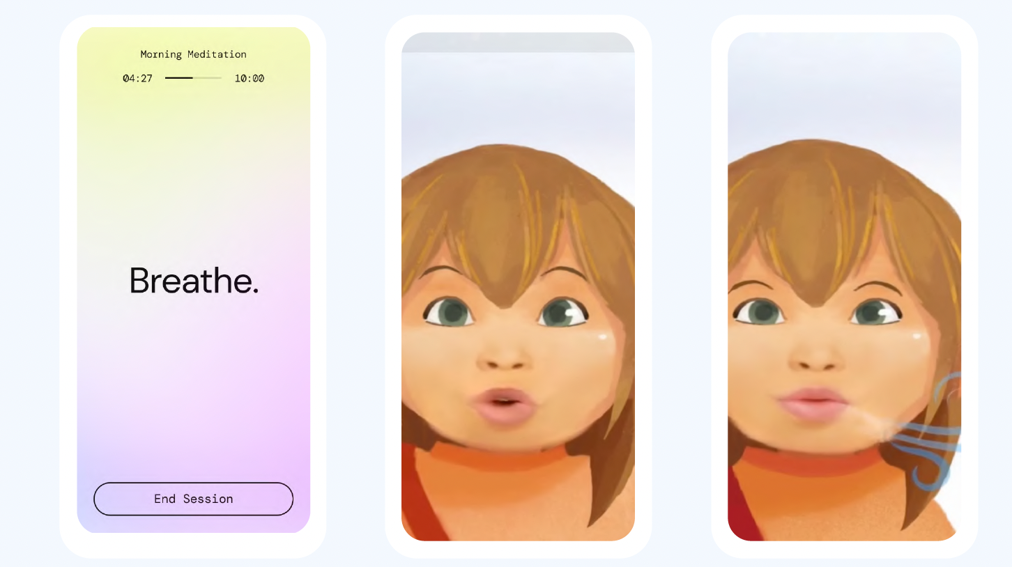 New World Girls Breathe animated SEL app